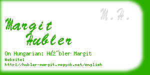 margit hubler business card